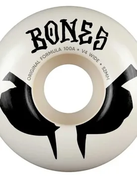 Roues De Skateboard Original Formula V4 Wides Off White 51 mm/100A unisex - Bones - FashionsVida