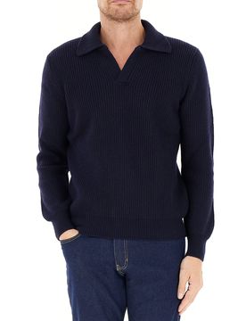 Maglione con colletto BLU NOTTE 56