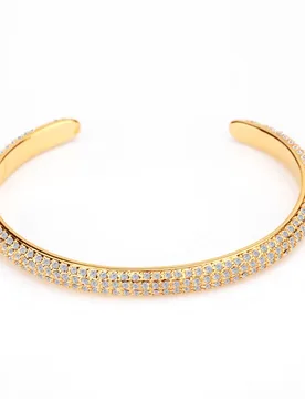 VAROLE Shiny Zircons Bracelet For Women Gold Color Bangles Party Fashion Jewelry Gift Pulseras Mujer - Aliexpress - FashionsVida