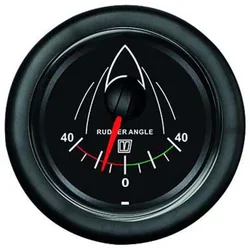 Rudder Angle Indicator 12-24v Black 100 mm unisex