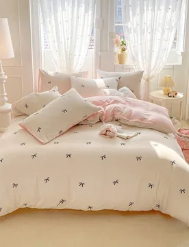 Juego de ropa de cama de 3 piezas de poliéster con estampado minimalista vintage, ropa de cama para dormitorio, juego de ropa de cama decorativa para - Shein - FashionsVida