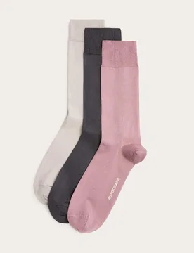 Pack Egyptian Cotton Rich Socks Multi male - Autograph - FashionsVida