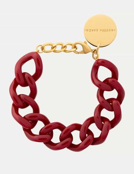 Mini Flat Chain Bracelet Rot