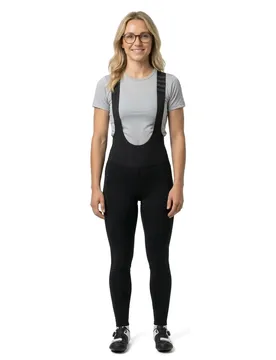 Salopette Larga Pro Team Winter Gore-tex Windstopper® Black