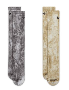 Cushioned Tie-Dye Crew Socks (2 Paar) - Socken - graubraun - Herren - Size: XL