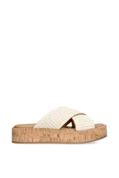 Women's 'Tulum Cream Suede' Sandals Size: 6 - Cream - Size: 6