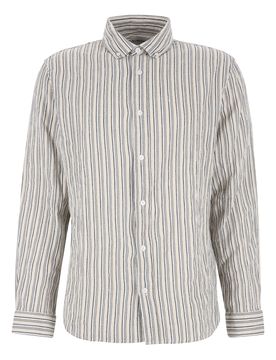 XL The crinkle stripe Shirt male