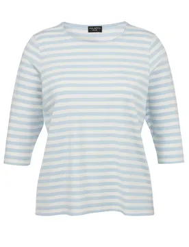 T-Shirt Rundhals 3/4 Arm Ringel female