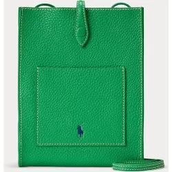Bandolera de mujer de piel con asa fija