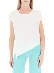 Blusa girocollo BIANCO XL