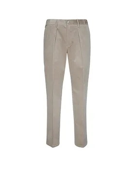 Pantalón de pana beige L - Profuomo - FashionsVida