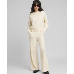 Jersey de mujer de manga larga y cuello redondo