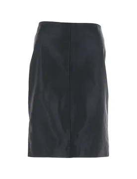 Skirt 23' Stylish Leather Pencil Skirt - Black - Size: 26 - Ashwood Leather - FashionsVida