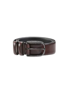Cinturón de cuero AERO SPALLA PIUMA marrón 105 - Creative - FashionsVida