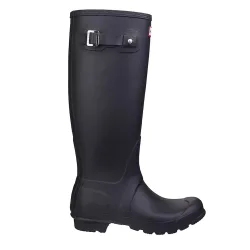 Womens/ladies Original Tall Wellington Boots (Black) - Size Uk 8