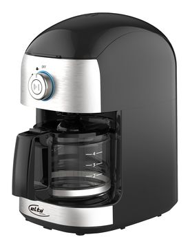 Kaffeemaschine mit Mahlwerk schwarz
