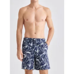 Bermudas de hombre con estampado floral y elástico con cordón en cintura