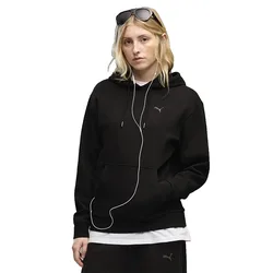 Felpa Con Cappuccio Essential Elevated Standard Black S
