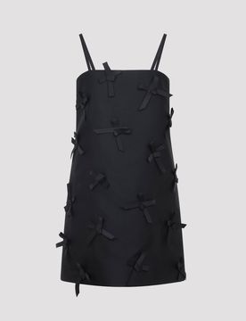 Duchess Bow-embellished Mini Dress