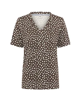 Brax T-Shirt CARINA S marrone 38 - Brax - FashionsVida