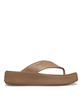Getaway Platform Flip Flops Light Brown female - Crocs - FashionsVida