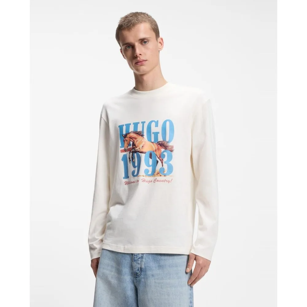 Camiseta manga larga de hombre - HUGO - FashionsVida