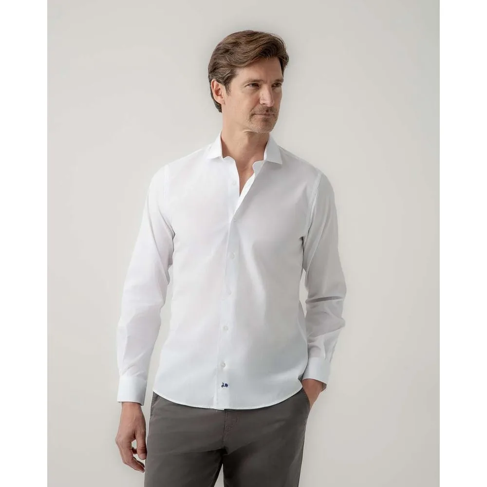 Camisa clásica de hombre algodón orgánico - Scotta 1985 - FashionsVida