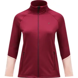 Layer Rider Essentials Zip, weinrot/pfirsich m