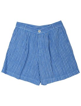 Lino Linen Denim Mini Shorts