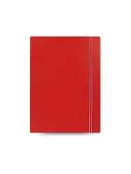 Notizbuch A4 nachfüllbar RULED RED rot baby