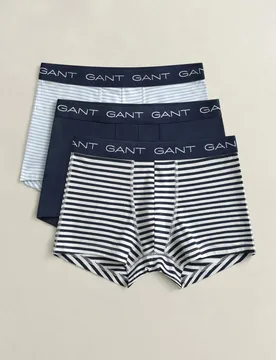 Paquete de tres bóxers de rayas - Gant - FashionsVida