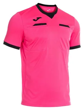 T-shirt à Manches Courtes Referee Fluor Pink / Black M - Joma - FashionsVida