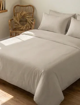 Juego de 2/3 piezas de funda nórdica, juego de ropa de cama, funda de edredón de unicolor y amigable con la piel, para tamaños de cama individual/d - Shein - FashionsVida