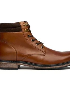 Mens Bala Ankle Boots - Tan Leather - Size Uk 7 - Soletrader - FashionsVida