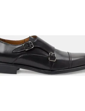 Bluchers de hombre en piel con puntera recta y doble hebilla - L´Stony - FashionsVida