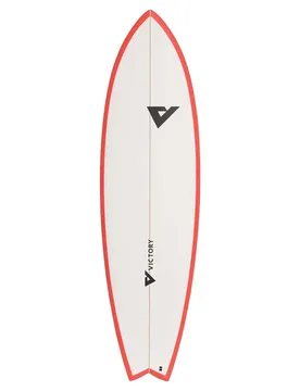 Planche De Surf Long Fish Epoxy 6´6 Matt Red 198.12 cm unisex