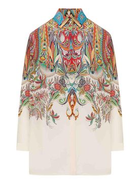 Etro Camicia Lunga In Seta