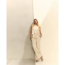 Pantalón de mujer ancho con brillo