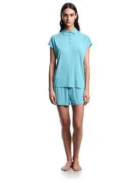 Emporio Armani Pyjama à Manches Courtes Ew002964_af19024 Aqua L