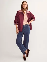 Pure Cotton Barn Jacket Berry female