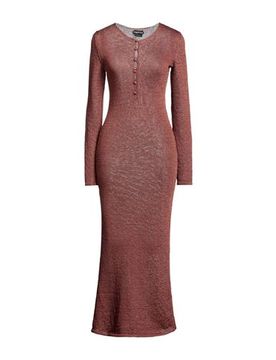 Midi-Kleid Damen Braun L,M,S,XS,XXS Damen