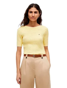 Pull à Manches Courtes Ww0ww50103 Citronella XS