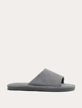 Suede Sliders Mid Grey male - Autograph - FashionsVida