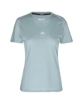 Camiseta funcional de mujer Ubic Wool azul claro S - Millet - FashionsVida
