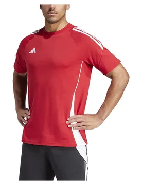 T-shirt à Manches Courtes Tiro24 Sweat Team Power Red 2 / White S - Adidas - FashionsVida