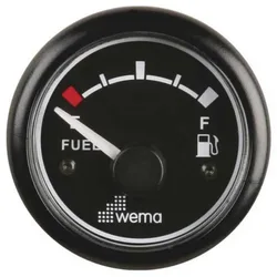 Blackline Us Standard Fuel Level Gauge Black 52 mm unisex