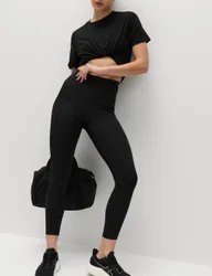 Go Move High Waisted 7/8 Gym Leggings Black female