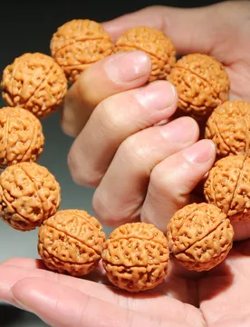 Large Vajra Bodhi Bead Bracelet, Original Seed, Yellow , Full of Honeycomb Texture, Red Skin, 6-, 7-, 8-Petal - Aliexpress - FashionsVida
