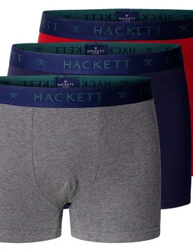 Boxers Hmu100036 Trunk 3 Unità Dark Grey Marl XL - Hackett - FashionsVida
