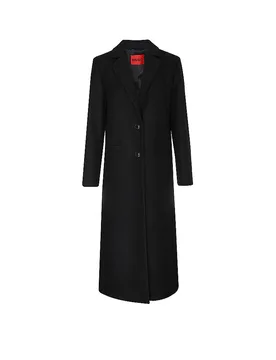Hugo Abrigo de lana MOJENI negro 40 - Hugo Boss - FashionsVida